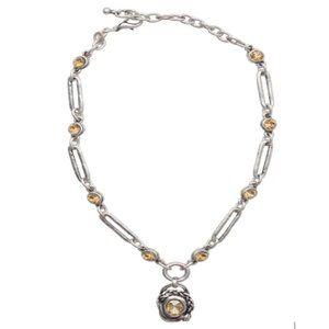 Spectacular Topaz Swarovski Crystal Necklace